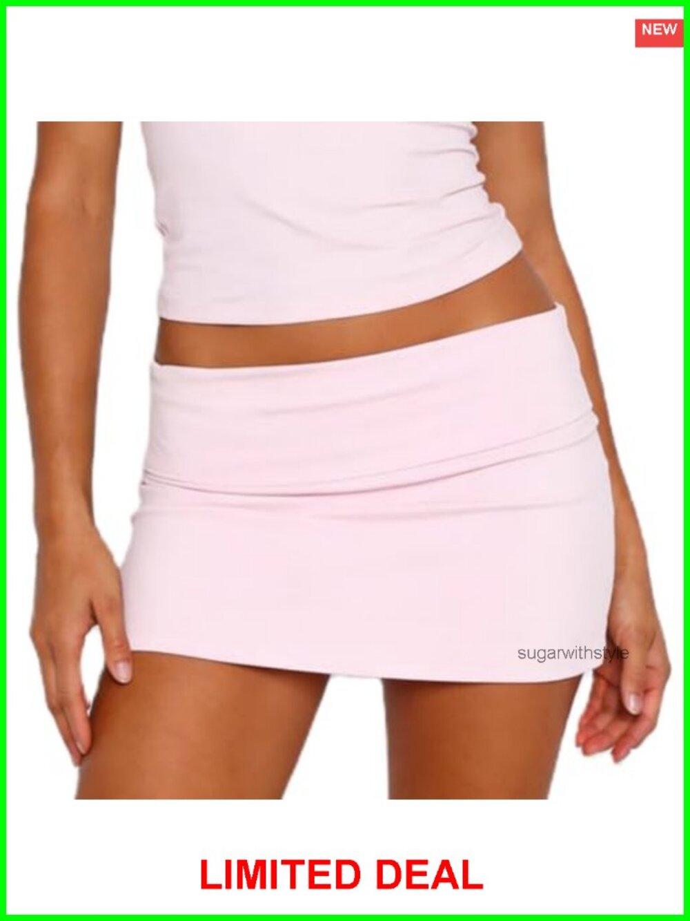 Fold Over Mini Skirt Bodycon Elastic Low Rise Y2K Ruched Short Skirt